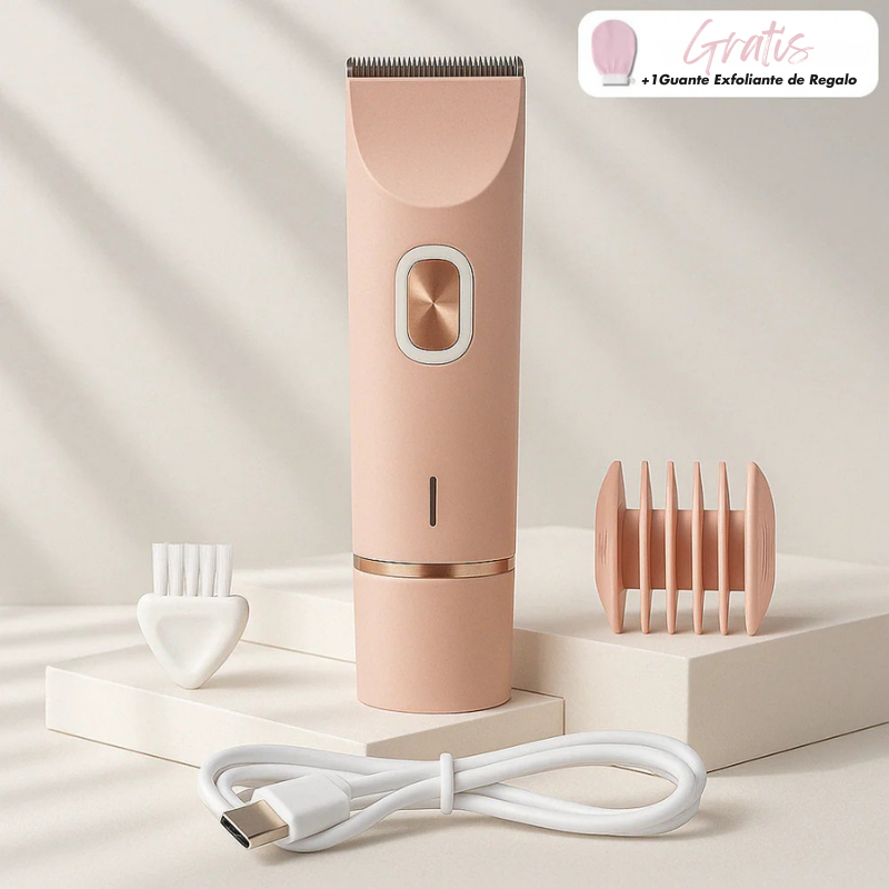 Maquinilla de afeitar eléctrica 2 en 1 para piel suave sin irritación