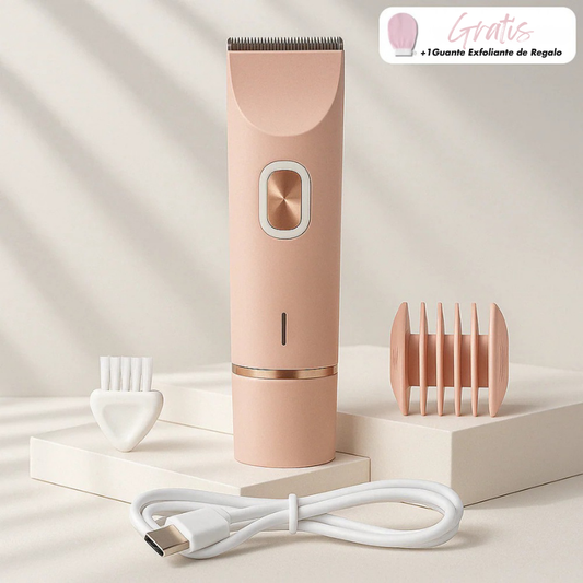 Maquinilla de afeitar eléctrica 2 en 1 para piel suave sin irritación